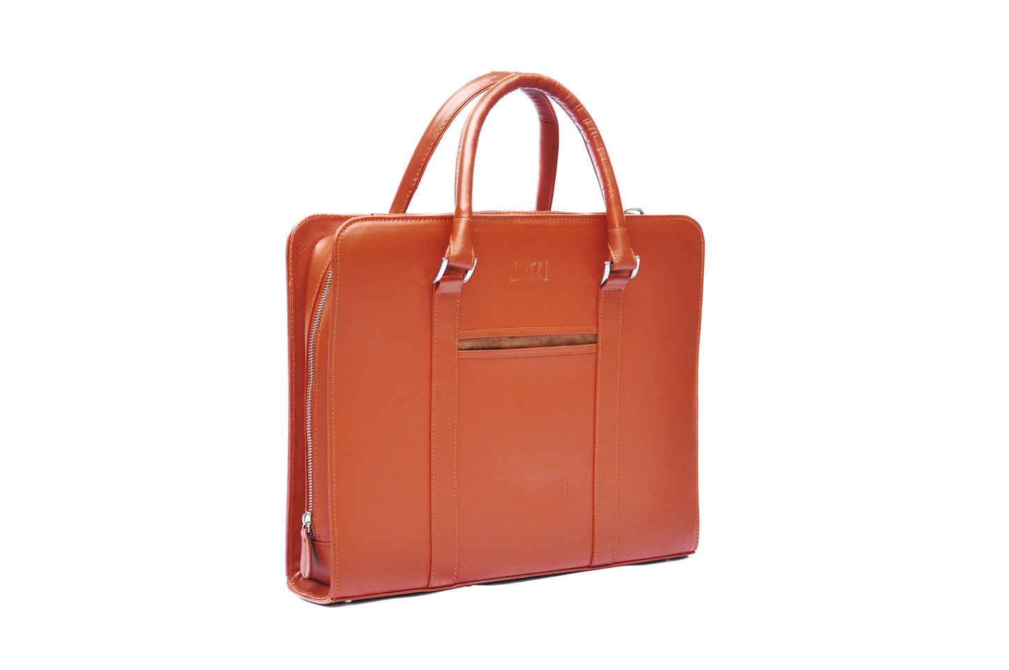 Saddle Tan Leather Laptop Bag