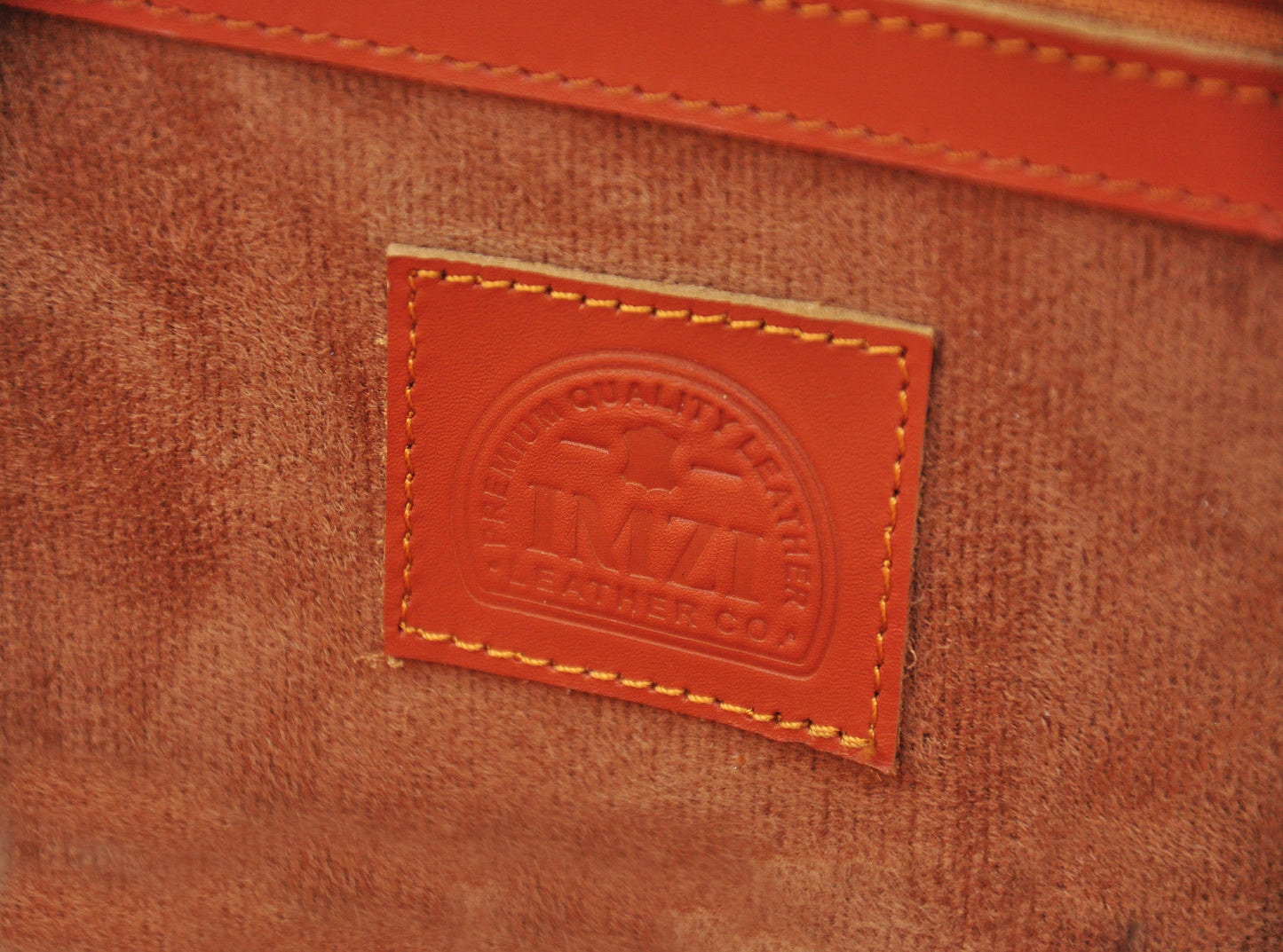 Saddle Tan Leather Laptop Bag