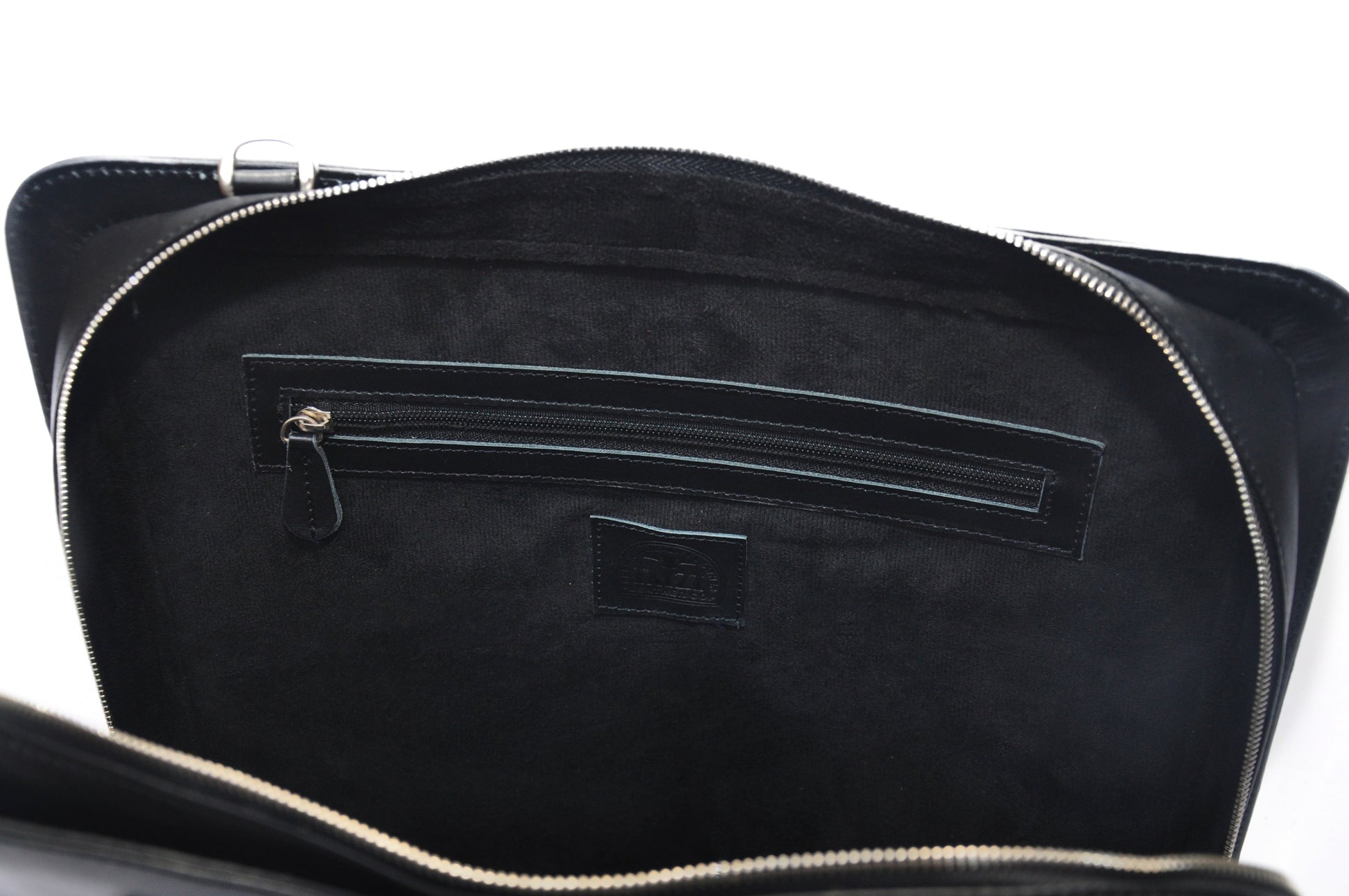 Black Leather Laptop Bag