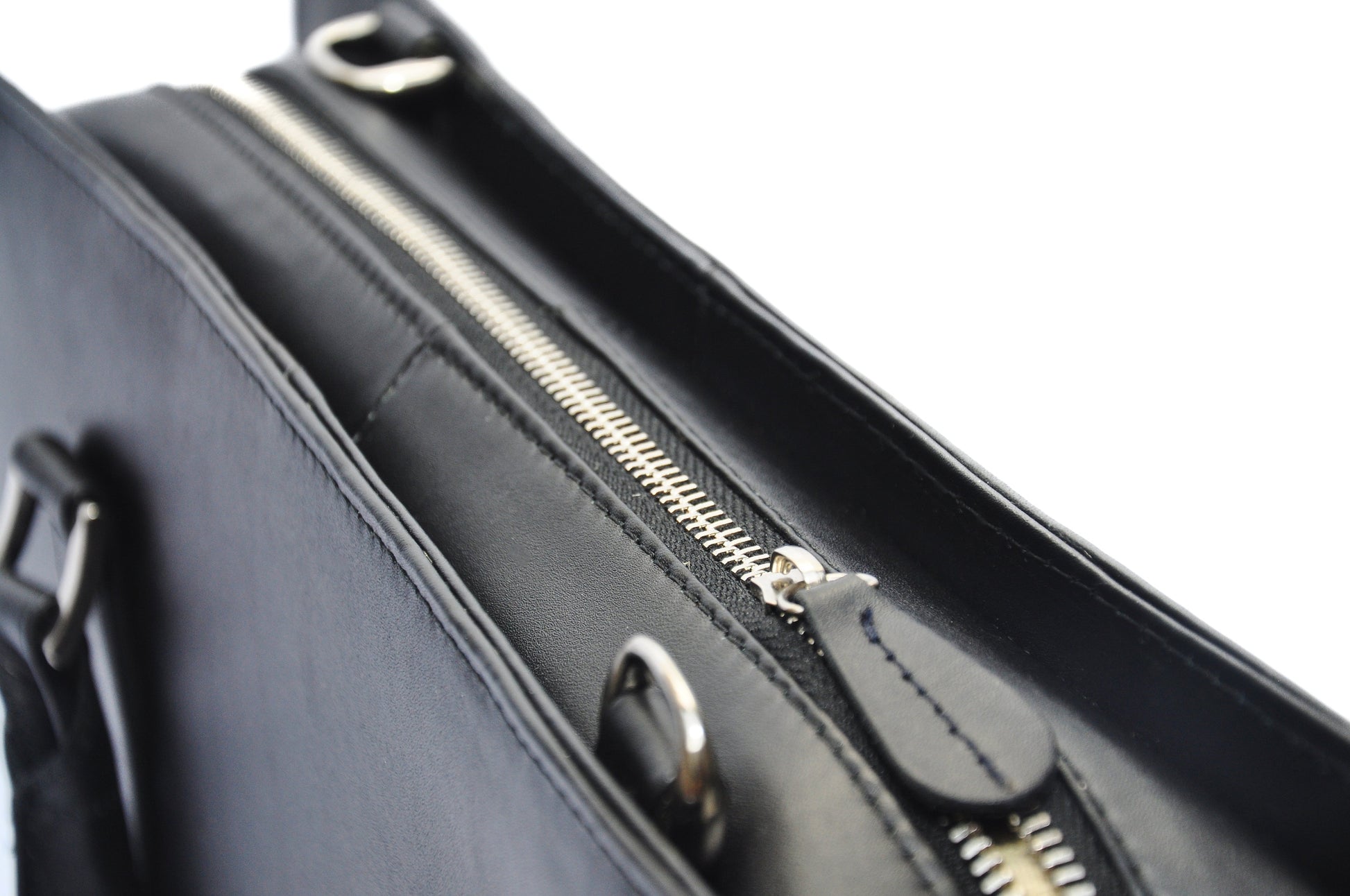 Black Leather Laptop Bag