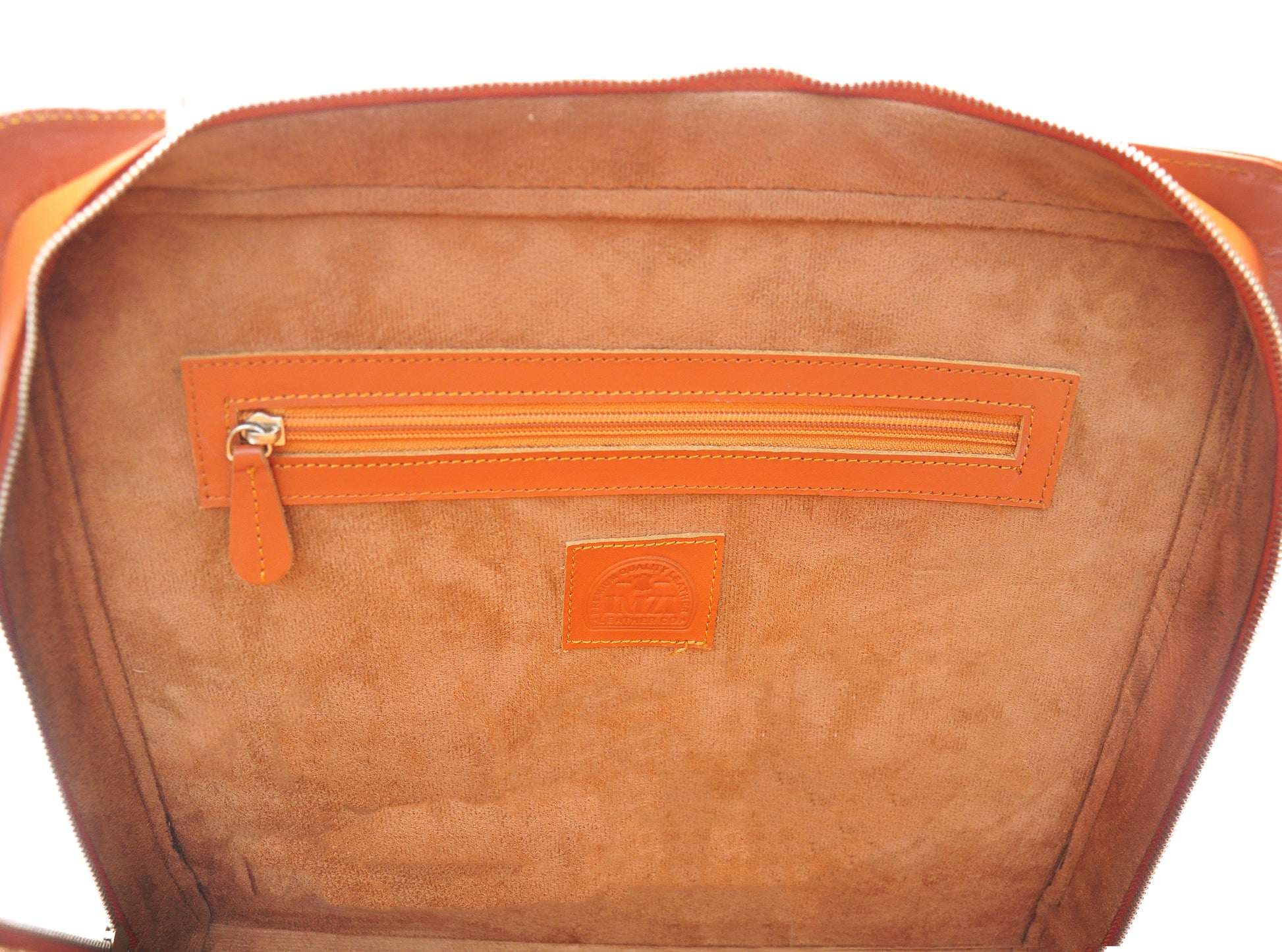 Saddle Tan Leather Laptop Bag 