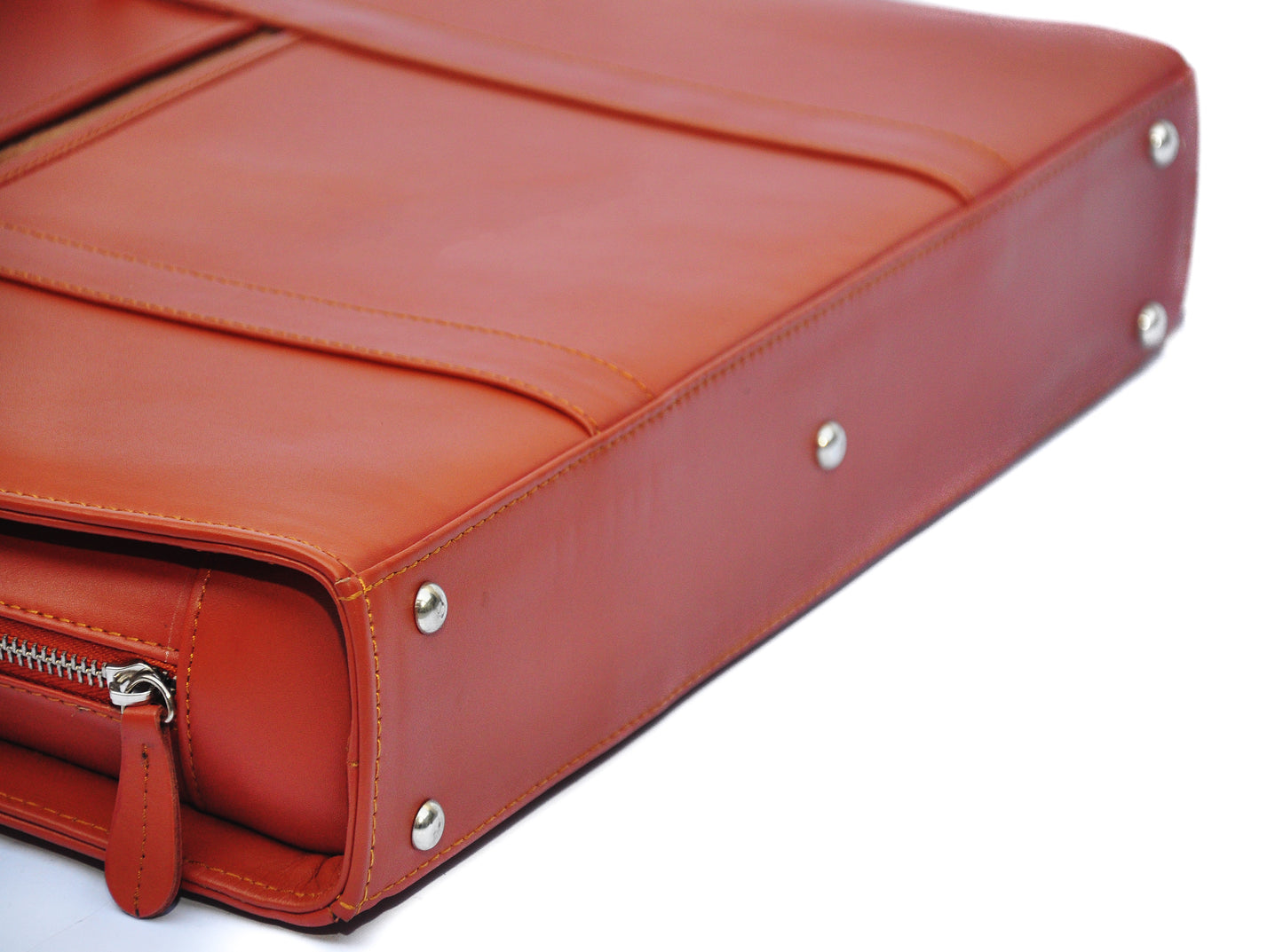 Saddle Tan Leather Laptop Bag 