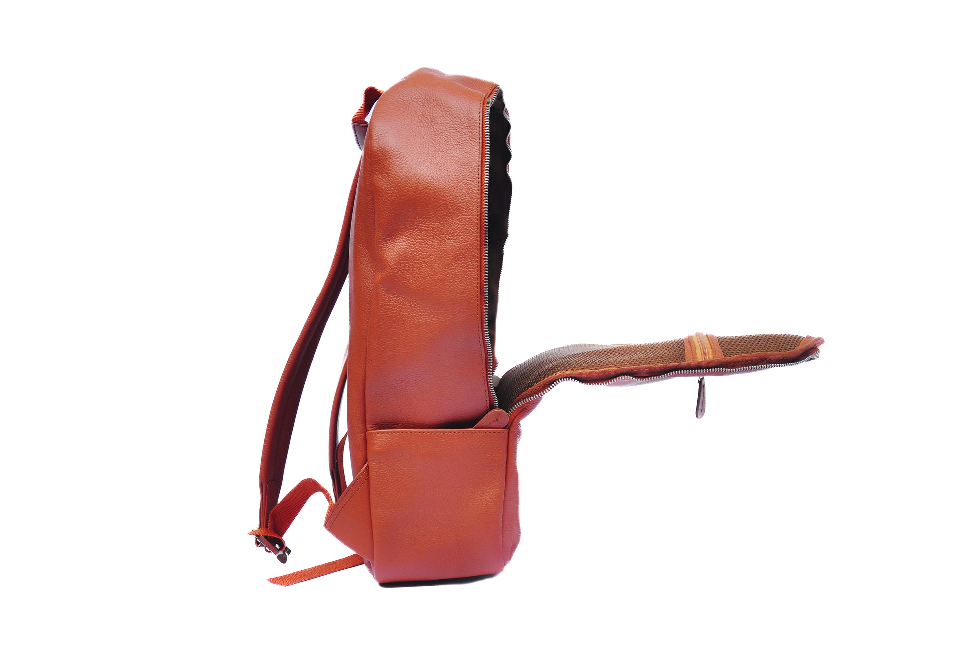 Saddle Tan Leather Backpack 