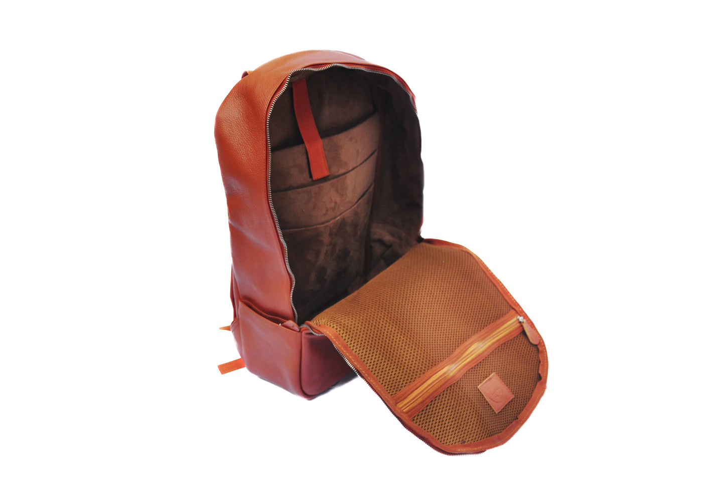 Saddle Tan Leather Backpack 