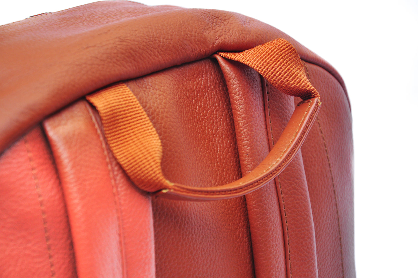 Saddle Tan Leather Backpack 