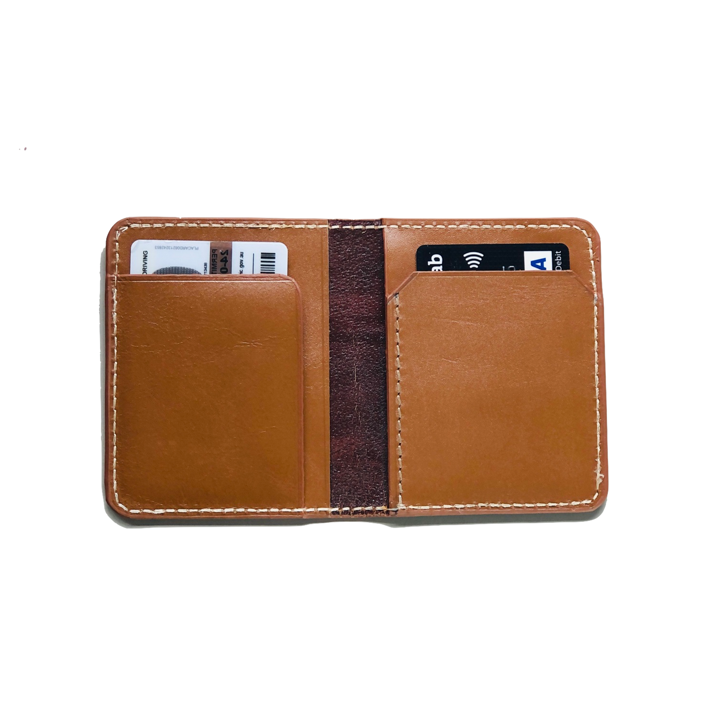 Premium Leather Wallet - Saddle Tan